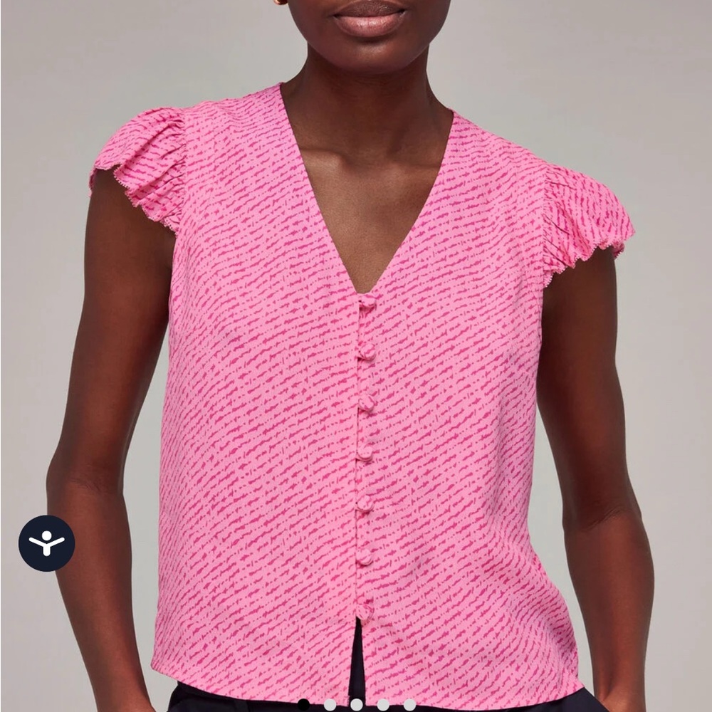 Whistles Blouse with Ruffle Sleeves